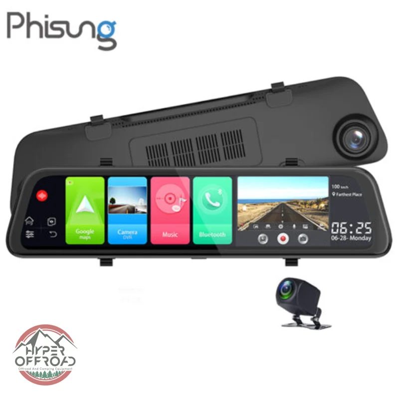 دوربین آینه ثبت وقایع سیم کارت خور اندروید مدل Z68 ورژن جدید ( مانیتور بزرگ )